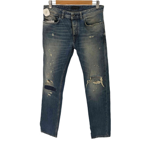 ディーゼルブラックゴールド DIESEL BLACK GOLD TYPE-2510 ダメージデニムパンツ メンズ US:32-33